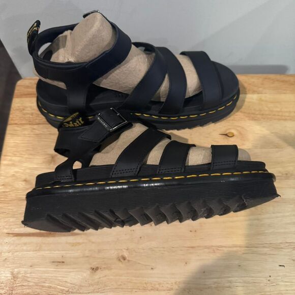 Dr Martens Blaire Womens Black Sandals Chunky Platforms - Picture 3 of 8